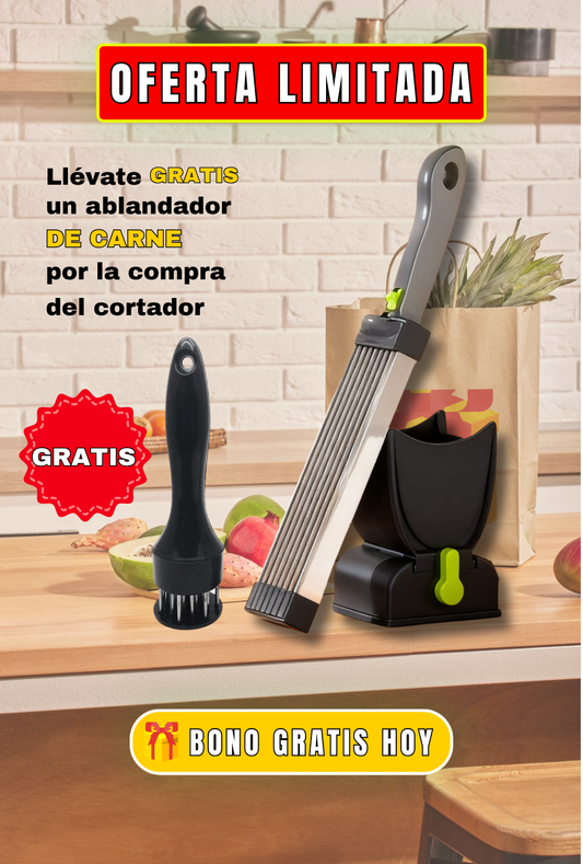 Cortador de Carne Manual + Ablandador de Carne GRATIS